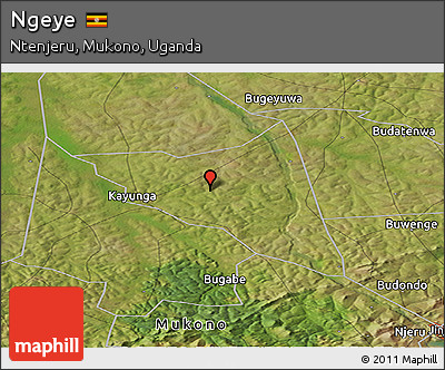 Satellite Panoramic Map of Ngeye