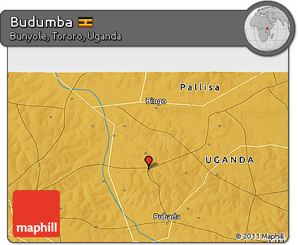 Physical 3D Map of Budumba