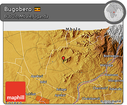 Physical 3D Map of Bugobero