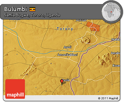 Physical 3D Map of Bulumbi