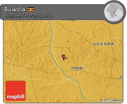 Physical 3D Map of Buwola