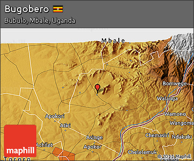 Physical 3D Map of Bugobero