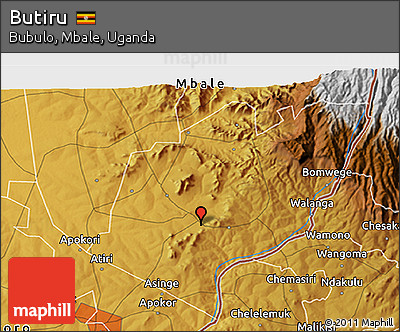 Physical 3D Map of Butiru