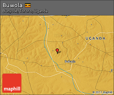 Physical 3D Map of Buwola