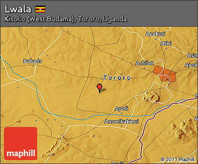Physical 3D Map of Lwala