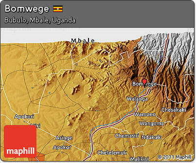 Physical 3D Map of Bomwege
