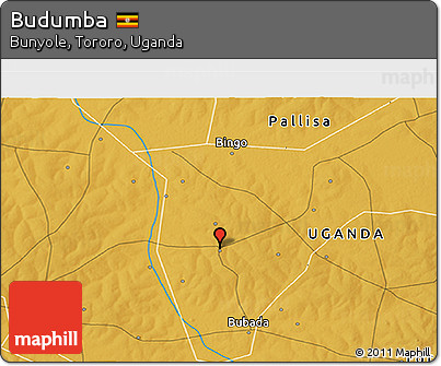 Physical 3D Map of Budumba
