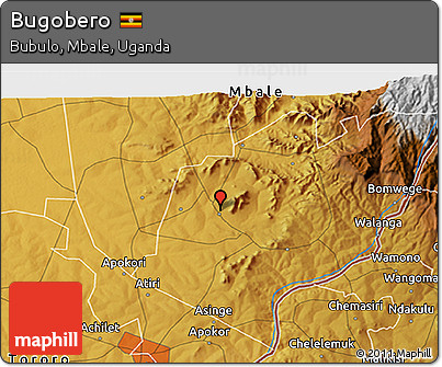 Physical 3D Map of Bugobero