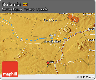 Physical 3D Map of Bulumbi