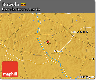 Physical 3D Map of Buwola