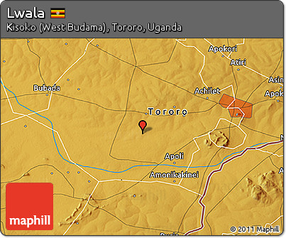 Physical 3D Map of Lwala