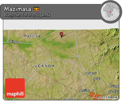 Satellite 3D Map of Mazimasa