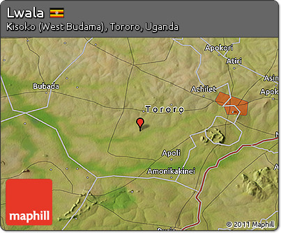 Satellite 3D Map of Lwala
