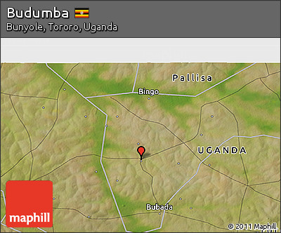 Satellite 3D Map of Budumba