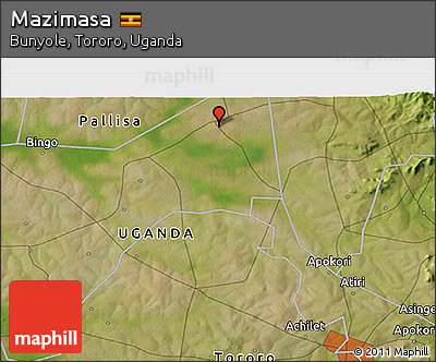 Satellite 3D Map of Mazimasa