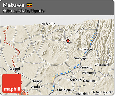 Shaded Relief 3D Map of Matuwa