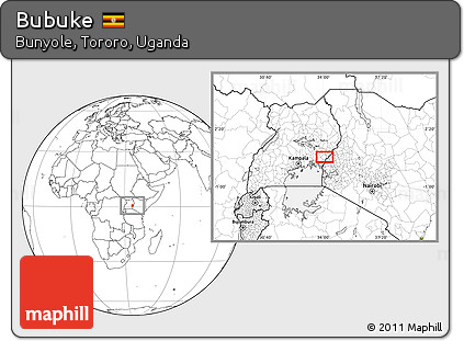 Blank Location Map of Bubuke