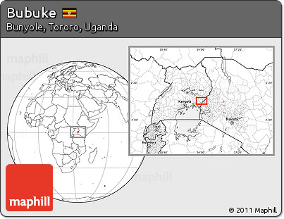 Blank Location Map of Bubuke