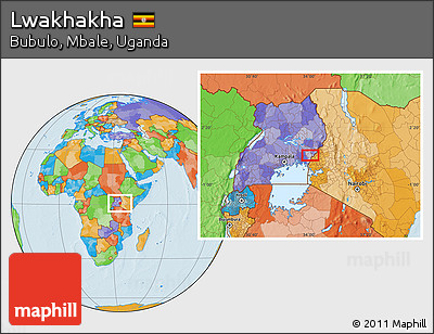 Political Location Map of Lwakhakha