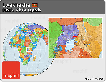 Political Location Map of Lwakhakha