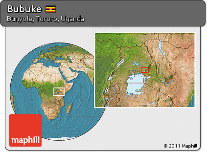 Satellite Location Map of Bubuke