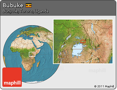 Satellite Location Map of Bubuke