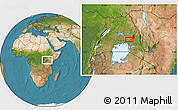 Satellite Location Map of Molo