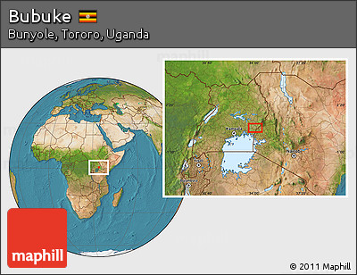 Satellite Location Map of Bubuke