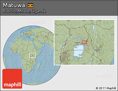 Savanna Style Location Map of Matuwa, hill shading