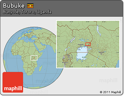 Savanna Style Location Map of Bubuke