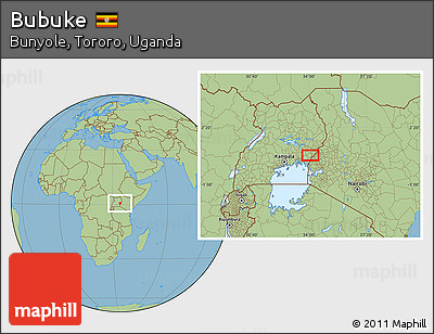Savanna Style Location Map of Bubuke
