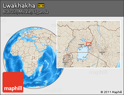 Shaded Relief Location Map of Lwakhakha