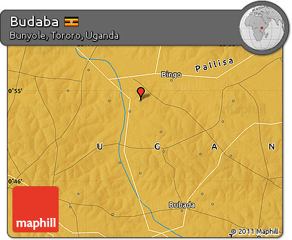 Physical Map of Budaba