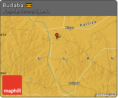 Physical Map of Budaba