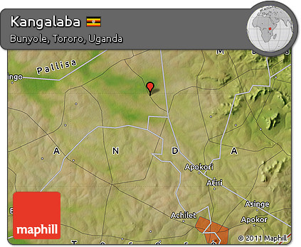 Satellite Map of Kangalaba