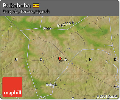 Satellite Map of Bukabeba