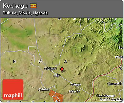Satellite Map of Kochoge