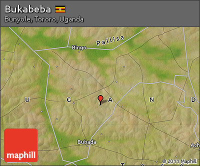 Satellite Map of Bukabeba