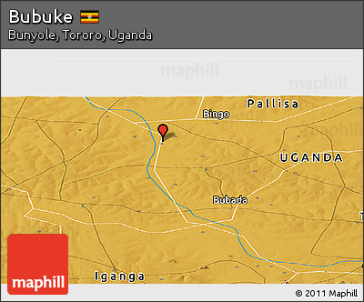 Physical Panoramic Map of Bubuke