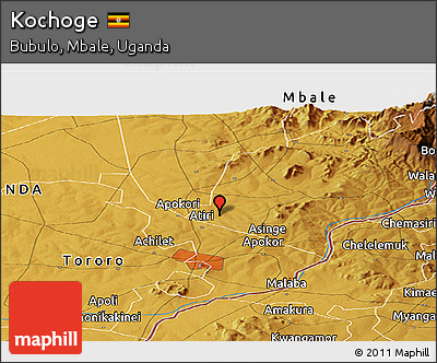 Physical Panoramic Map of Kochoge