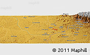Physical Panoramic Map of Molo