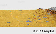 Physical Panoramic Map of the area around 0° 42' 2" N, 34° 4' 30" E