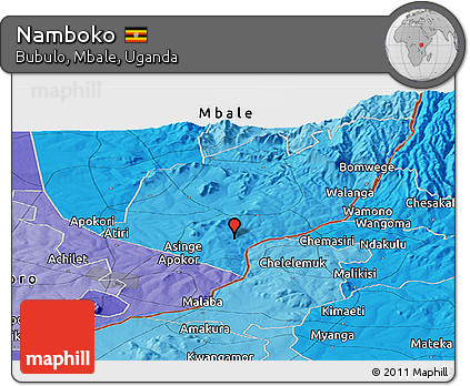 Political Panoramic Map of Namboko