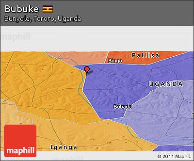 Political Panoramic Map of Bubuke