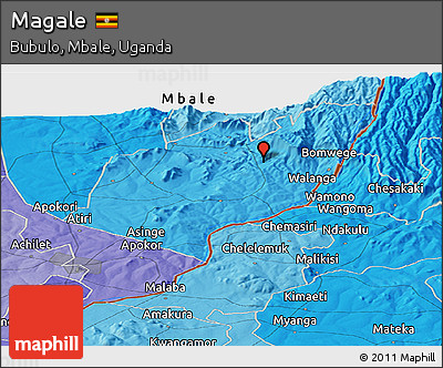 Political Panoramic Map of Magale