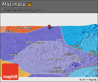 Political Panoramic Map of Mazimasa
