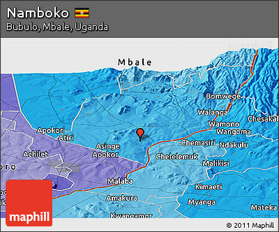 Political Panoramic Map of Namboko