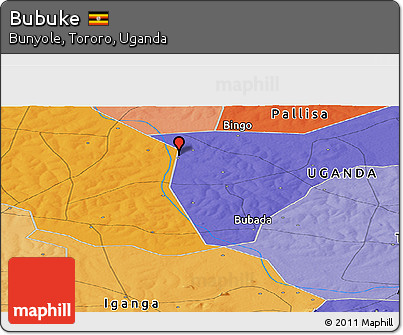 Political Panoramic Map of Bubuke