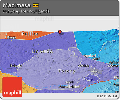 Political Panoramic Map of Mazimasa