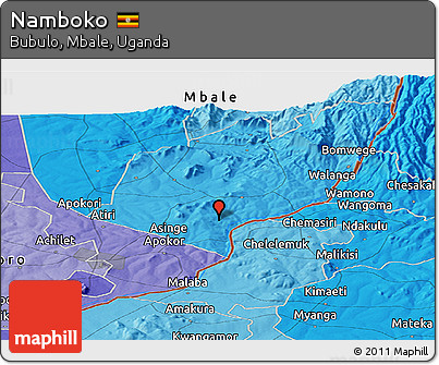 Political Panoramic Map of Namboko
